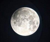 Full moon on black background. Original public domain image from Flickr