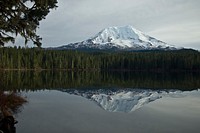 Mt. Adams and Takhlakh Lake, Gifford Pinchot National ForestView of Takhlakh Lake and Mt. Adams on the Gifford Pinchot National Forest in Washington's Cascades. Original public domain image from Flickr
