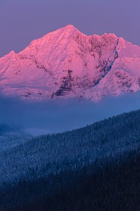 Aesthetic sky, Gunsight Mountain Sunset. Original public domain image from Flickr