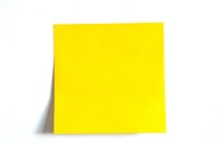 Sticky note. Free public domain CC0 image.