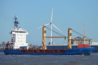 Cargo ship, logistics industry. Free public domain CC0 photo.