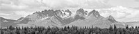 Tokosha Mountains in gray color. Original public domain image from Flickr