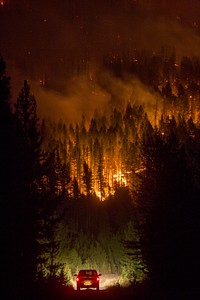 Lolo National Forest Fires, 2017, Montana: Rice Ridge. Original public domain image from <a href="https://www.flickr.com/photos/usforestservice/27085663057/" target="_blank" rel="noopener noreferrer nofollow">Flickr</a>