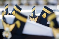 NEW LONDON, Conn. -- The U.S. Coast Guard Academy Class of 2016 graduates and receives their commissions as officers from DHS Secretary Jeh Johnson during their commencement ceremony May 18, 2016. U.S. Coast Guard photo by Petty Officer 2nd Class Cory J. Mendenhall. Original public domain image from Flickr