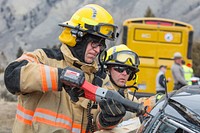 Mass Casualty Incident Training, Mammoth Hot Springs, EMS staff participate in a training exercise by Neal Herbert. Original public domain image from Flickr