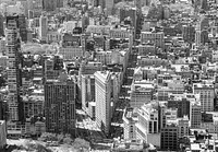 An overview of midtown in New York City. Original public domain image from Flickr