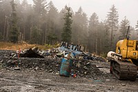 May 18, 2018 -Daniel Rich, Mayor of Ouzinkie, leads a tour of the Village off Ouzinkie on Kodiak, Alaska. dump. Original public domain image from Flickr