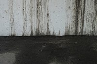 Black & white dirty floor & wall. Free public domain CC0 photo.