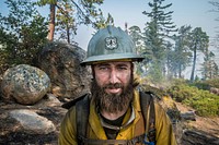 U.S. Department of Agriculture (USDA) Forest Service (FS) Forestry Technician Clyde Carroll mitigate trail hazards by clearing pathways blocked by dead and fallen trees and brush allowing other crews to better get in and out of the area to help stop the Cedar Fire in the and around the Sequoia National Forest, and Posey, CA, on Tuesday, August 23, 2016.