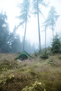 Beautiful camping destination background. Free public domain CC0 photo.