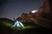 Beautiful camping destination background. Free public domain CC0 photo.