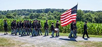 Infantry Marching. Original public domain image from Flickr