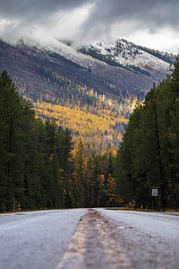 Apgar Mountain from Camas Road Junction. Original public domain image from Flickr