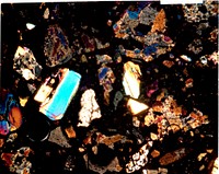 Petrographic sample. Original public domain image from Flickr