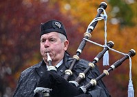 Irish military traditional memorial service ceremony. Original public domain image from Flickr