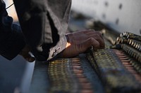 MEDITERRANEAN SEA (Jan. 4, 2017) Gunner's Mate 2nd Class Chelsea Ashley, from Westminster, Colorado, separates ammunition aboard USS Donald Cook (DDG 75).