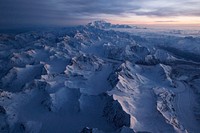 Denali, the highest mountain peak in North America. Original public domain image from Flickr