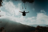 Nature swing and adventure travel. Free public domain CC0 photo.