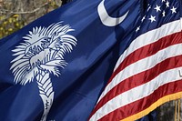 South Carolina chapters of the Daughters of the American Revolution and fellow South Carolinians, both young and old, gather at the tomb of General Francis Marion in Pineville S.C. for a memorial service to honor the 222nd year since his death, Feb. 27, 2017.