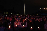 WASHINGTON (May 13, 2019) - Acting Homeland Security Secretary Kevin McAleenan attends the 31st Annual Candlelight Vigil for National Police Week at the National Mall, Washington.