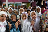 Students at Pondok Pesantren Ngalah enjoy better water supply and sanitation.