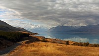 Lake Pukaki, a shimmering blue jewel set against a backdrop of Aoraki/Mt Cook, made this New Zealand landscape the perfect Lake-town. Original public domain image from Flickr