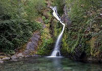 French Creek Falls on the Willamette National Forest. Original public domain image from Flickr