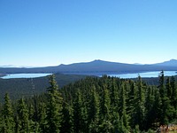 View of Waldo Lake, Willamette National Forest. Original public domain image from Flickr