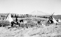 Huckleberry picker camp at Surprise Lake Mt Adams Gifford Pinchot Nat'l Forest. Original public domain image from Flickr