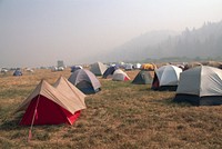 Ochoco National Forest Hash Rock Fire camp. Original public domain image from Flickr