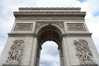 The Arc de Triomphe de l'étoile. Free public domain CC0 photo.