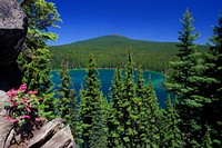 Deschutes National Forest Lower Rosary Lake. Original public domain image from Flickr
