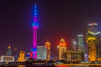 Shanghai city, Oriental Pearl Tower. Free public domain CC0 photo.