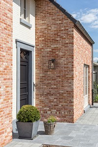 Brick house exterior. Free public domain CC0 image.