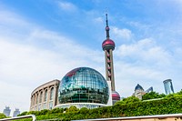 Shanghai city, Oriental Pearl Tower. Free public domain CC0 photo.