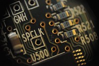 Macro shot of a circuit board