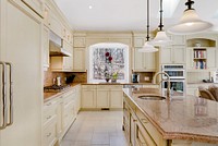 Classic kitchen, interior design. Free public domain CC0 photo.