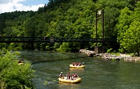 The Ocoee river supports sports such as rafting and kayaking in the Cherokee National Forest, TN. (USDA Photo by Lance Cheung). Original public domain image from Flickr