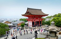 Kiyomizu-dera, officially Otowa-san Kiyomizu-dera, is an independent Buddhist temple in eastern Kyoto. The temple is part of the Historic Monuments of Ancient Kyoto UNESCO World Heritage site. Original public domain image from Flickr