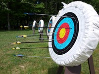 Archery, sports photography. Free public domain CC0 photo.