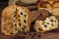 Loaf of raisin bread. Free public domain CC0 photo