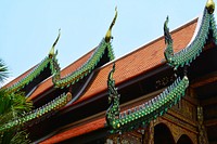 Historical Thai temple architecture. Free public domain CC0 image.