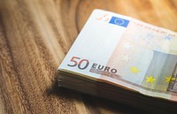 Free Euro banknote image, public domain money and finance CC0 photo.