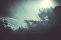 Cloudy sky with sunlight. Free public domain CC0 photo.