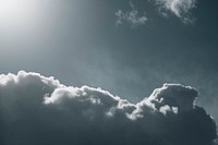 Cloudy sky with sunlight. Free public domain CC0 photo.