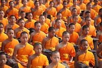 Dhammakaya tradition, Pathum Thani Province, Thailand, Sept. 20, 2014.