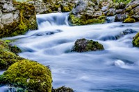 Water streaming down rocks. Free public domain CC0 image.