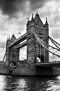 Tower Bridge in London, England. Free public domain CC0 photo.