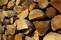 Pile of timber background. Free public domain CC0 photo.