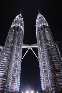 Petronas twin towers, Malaysia landmark. Free public domain CC0 photo.